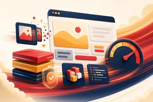 تصویر افزایش سرعت سایت وردپرسی و بهبود Core Web Vitals